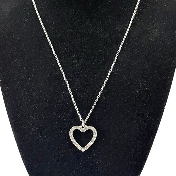 Swarovski Pave Heart Necklace - Picture 2 of 3